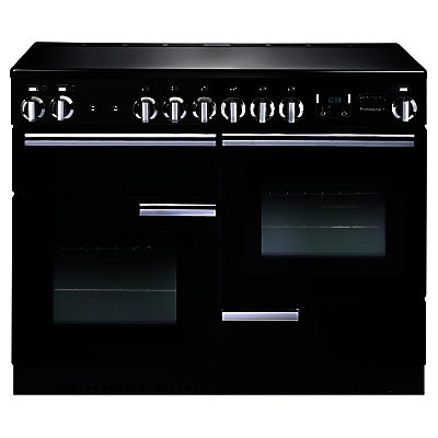 Rangemaster Professional + 110 Induction Hob Range Cooker Gloss Black